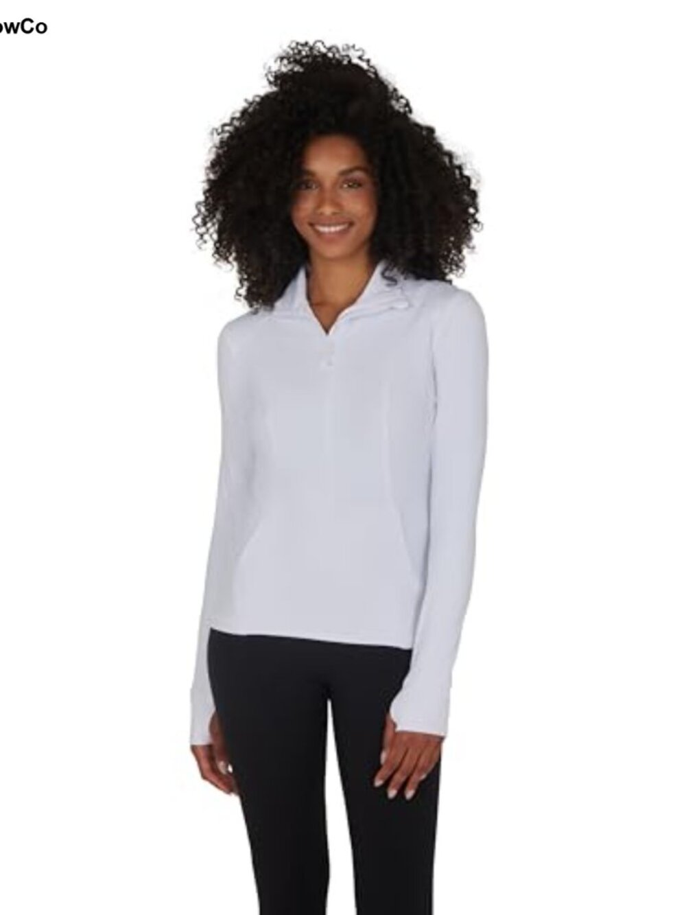 Half Zip Lightweight Athletic Jacket with Hood Thumbholes and Front Pockets